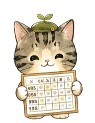 表を持つくむっと